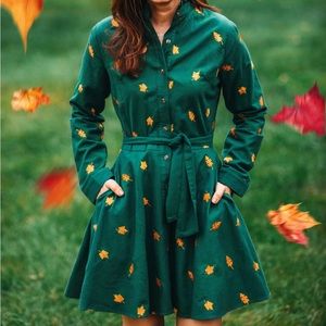 Kiel James Patrick- Fall Leaf Flannel Dress